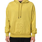 Yellow Logo Cotton Hooded Sweatshirt Sweater