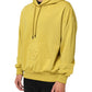 Yellow Logo Cotton Hooded Sweatshirt Sweater