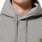 Gray Logo Cotton Hooded Sweatshirt Sweater