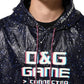 Blue D&G Game Hooded Men Sweatshirt Sweater