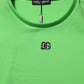 Green Logo Crew Neck Short Sleeves T-shirt