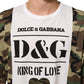 White Logo Camouflage Crew Neck Men T-shirt