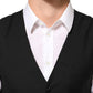 Black Wool Dress Formal Men Waistcoat Vest