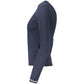 Blue Cotton Women Sweater