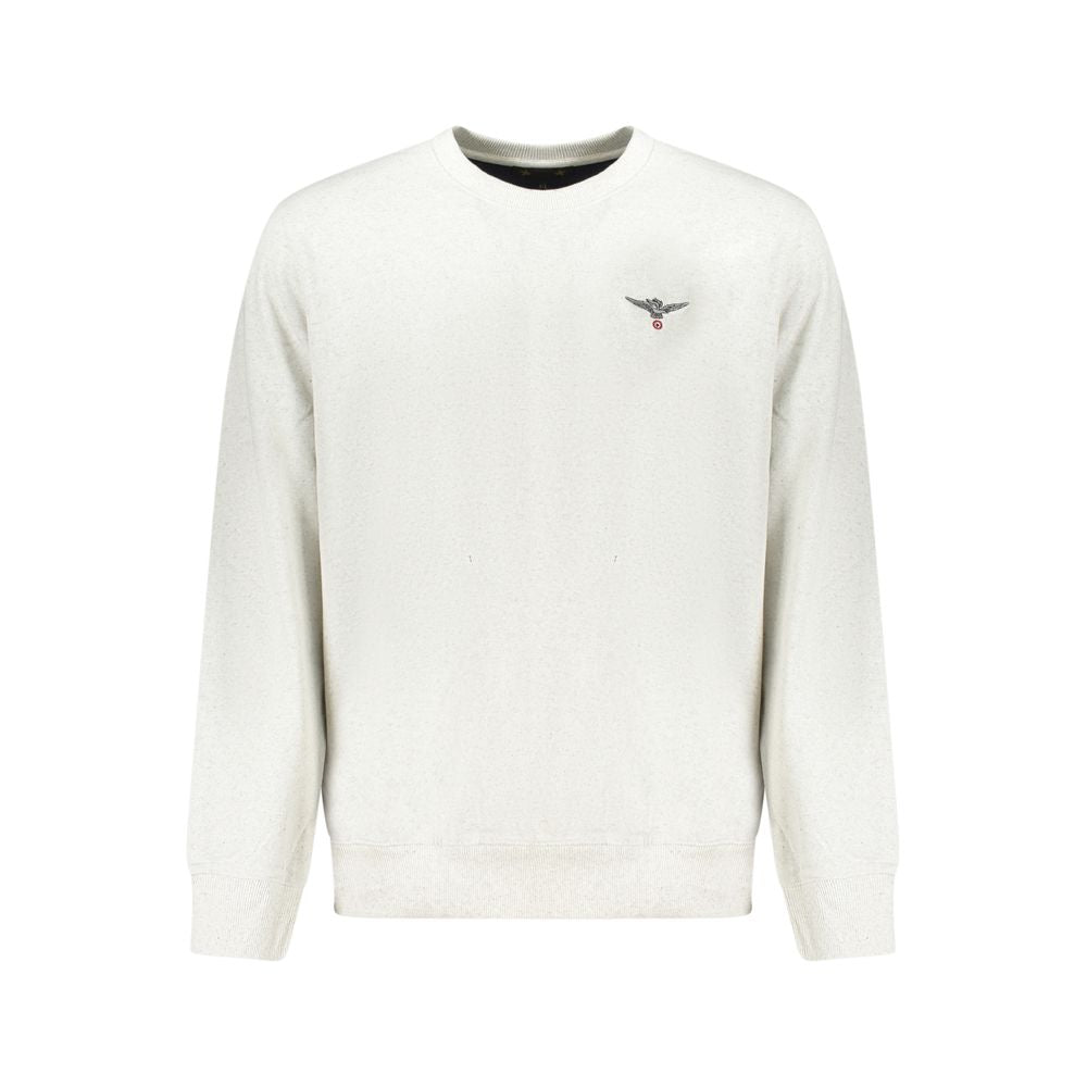 Gray Recycled Cotton Men Sweater