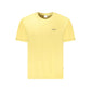 Yellow Cotton Men T-Shirt