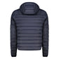 Blu Polyester Men Light Jacket