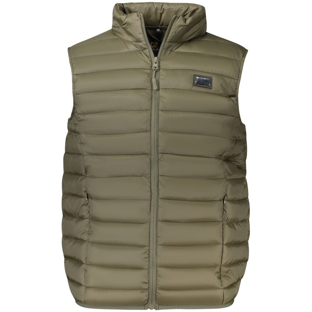 Green Polyester Men Jacket