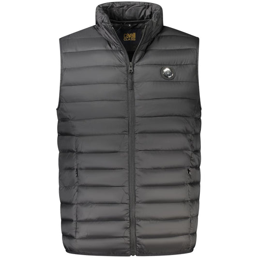 Black Polyester Men Jacket