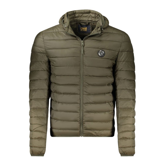 Green Polyester Men Jacket