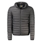 Black Polyester Men's Light Jacket