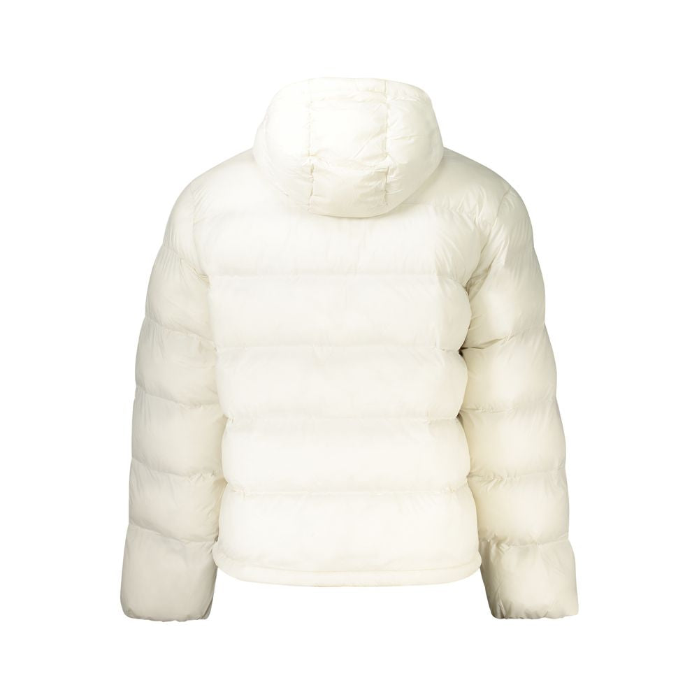 White Polyamide Men's Jacket