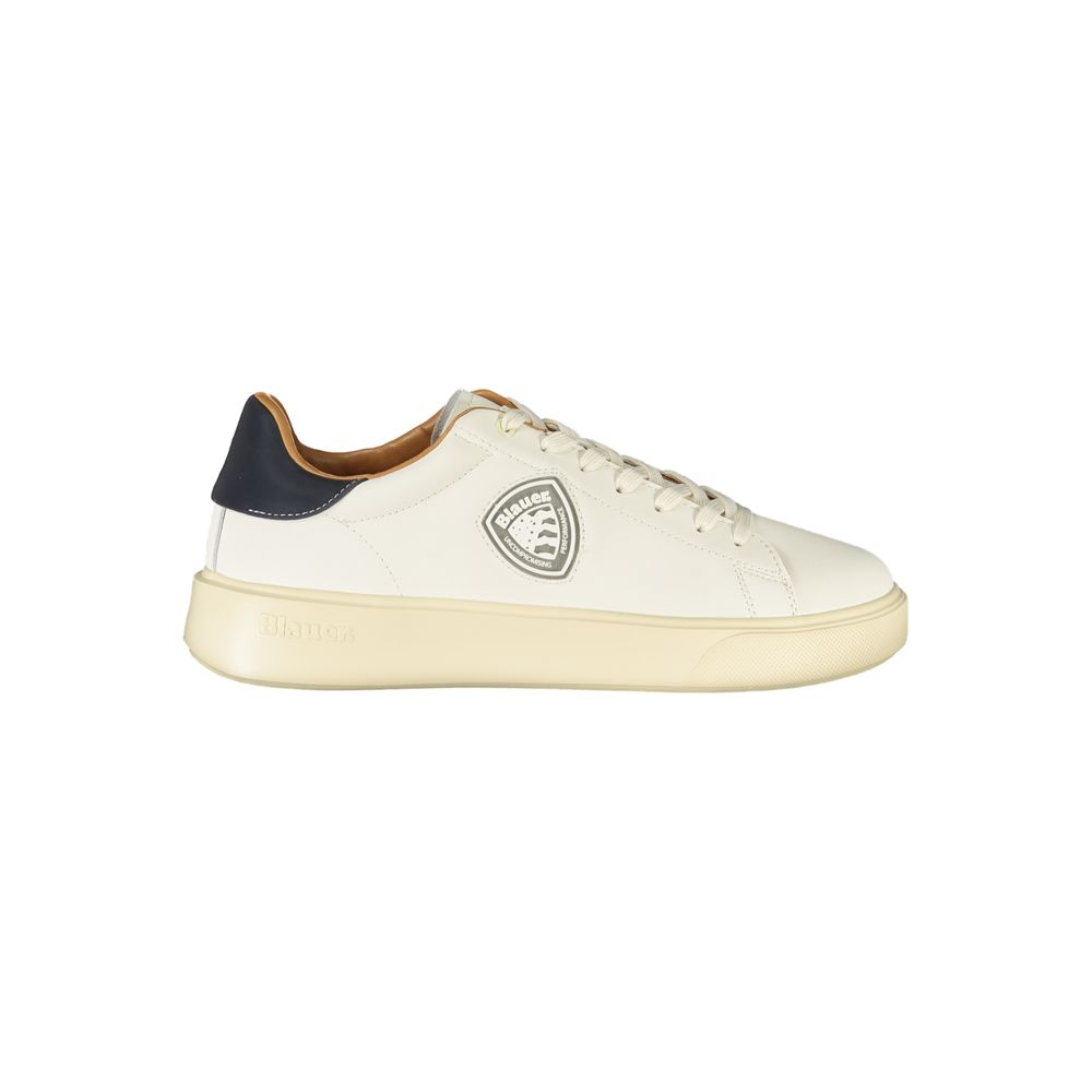 White Leather Men Sneaker