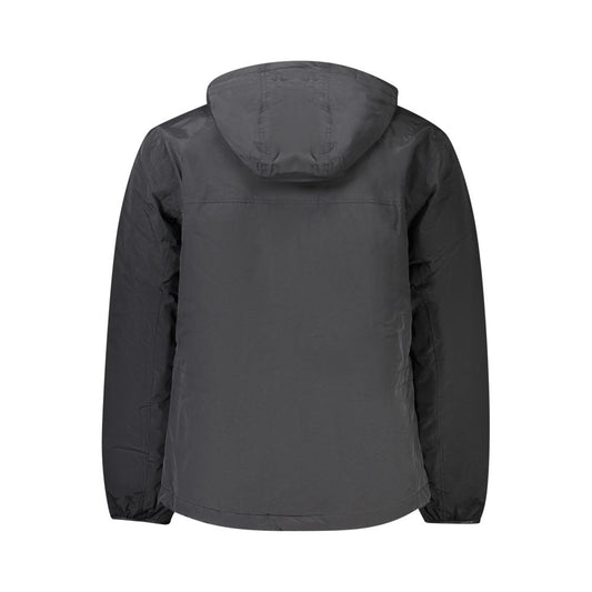Black Polyamide Men Jacket