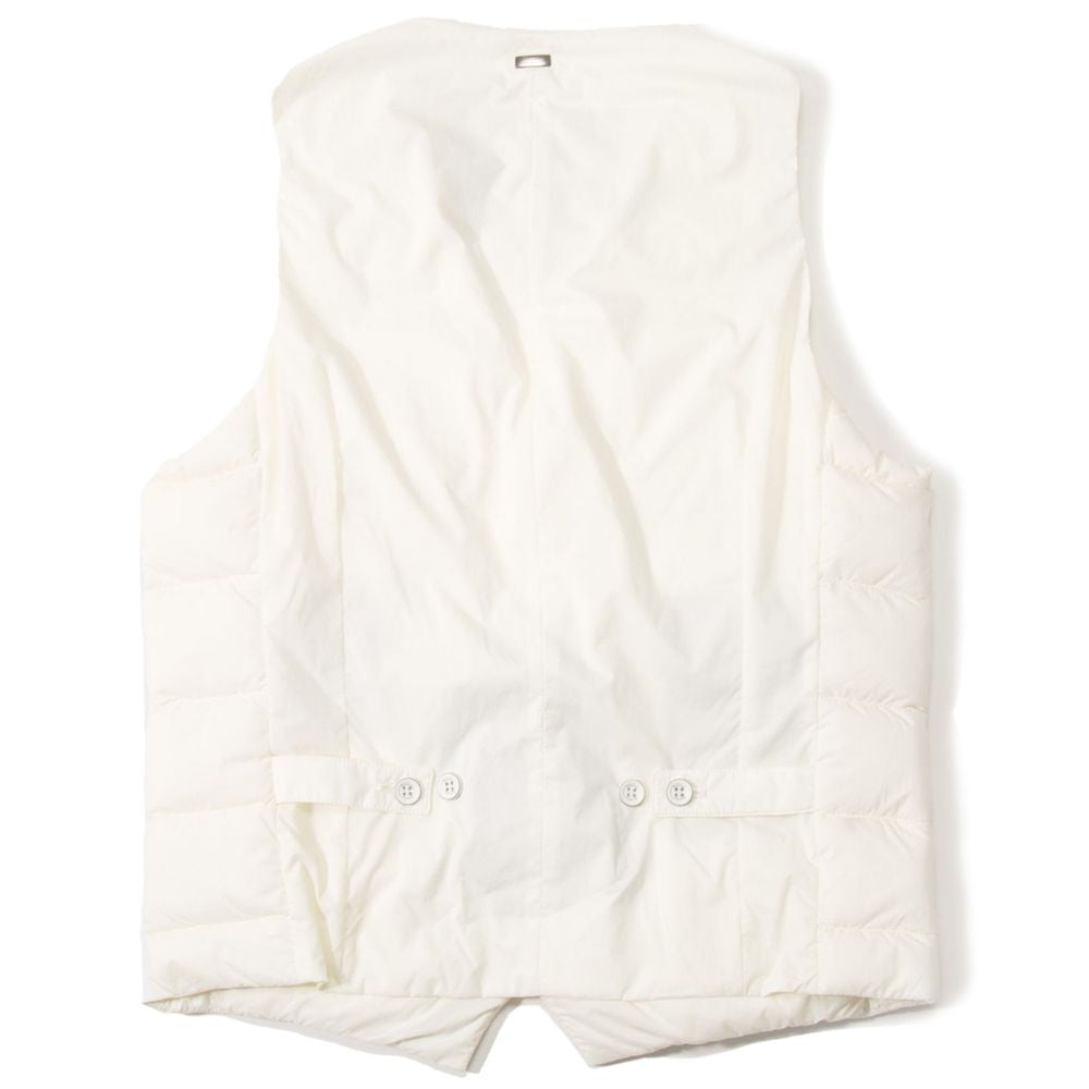 White Polyamide Sleveless Jacket