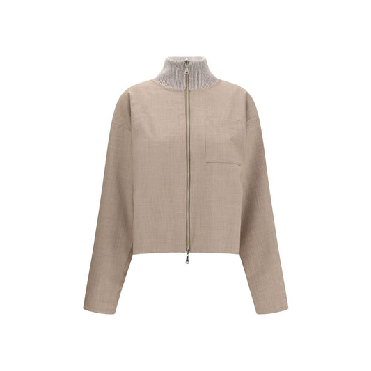 Reversible Platinum Mohair Jacket