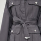 Gray Cotton Jackets & Coat