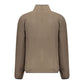 Brown Polyester Men Sweater