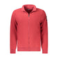 Red Polyester Men Sweater
