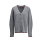 Ribbed Knit Wool Cardigan