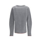 Ribbed Knit Wool Cardigan