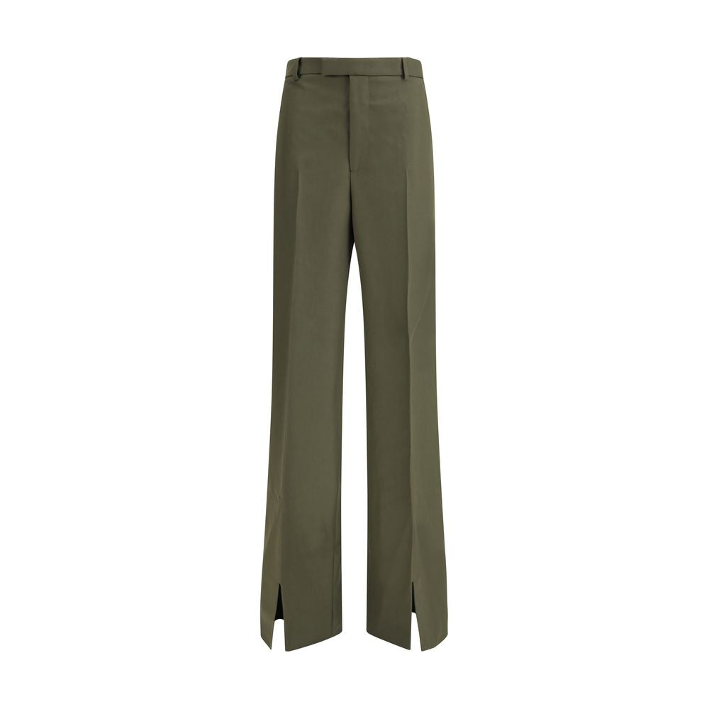 Green Wool Pants