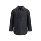 Wool felt double-breasted Caban Coat