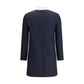 High Wool Suiting Shift Dress