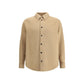 Beige Cashmere Dress Shirt