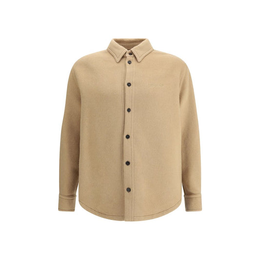 Beige Cashmere Dress Shirt