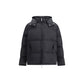 Hooded Diagonal Arrow Down Jacket