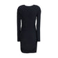 Denise short dress in draped jersey