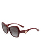 DG6153 Bordeaux Cat Eye Ladies Shades Eyewear Sunglasses