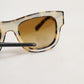DG4379F White Tortoiseshell Gradient Acetate Shades Sunglasses