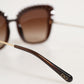DG6131 Plissé Brown Butterfly Square Shades Sunglasses
