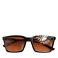 DG6151 Brown Unisex Square Lens Shades Eyewear Sunglasses