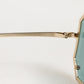 DG2216 Gold Square Frame Green Lens Shades Sunglasses