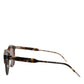 DG4334B Brown Tortoiseshell Round Frame Shades Sunglasses