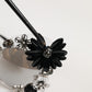 Transparent DG4292 Round Crystal Flowers Sunglasses