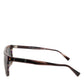 DG4390F Havana Full Rim Acetate Round Lenses Sunglasses
