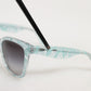 DG4190 Blue Lace Acetate Rectangle Shades Sunglasses