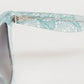 DG4190 Blue Lace Acetate Rectangle Shades Sunglasses