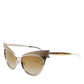 DG2178 Gold Metal Cat Eye Gradient Eyewear Sunglasses