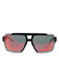 Black Metal Pilot Frame Shades Eyewear Sunglasses