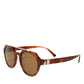 DG4313F Brown Tortoiseshell Pilot Frame Shades Sunglasses