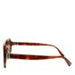 DG4313F Brown Tortoiseshell Pilot Frame Shades Sunglasses