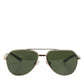 DG2125 Silver Frame Aviator Shades Eyewear Sunglasses Children