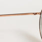 DG2215K Gold Metal Round Shades Eyewear Sunglasses