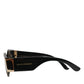 DG4396 Gray Gradient Black Irregular Frame Sunglasses