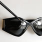DG4396 Gray Gradient Black Irregular Frame Sunglasses